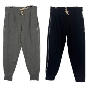 Cotopaxi Women’s set of 2 sweatpant joggers in gray and navy blue size XL